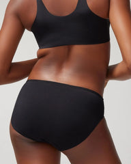 Cotton Blend Hipster Panty with Lace - Soma