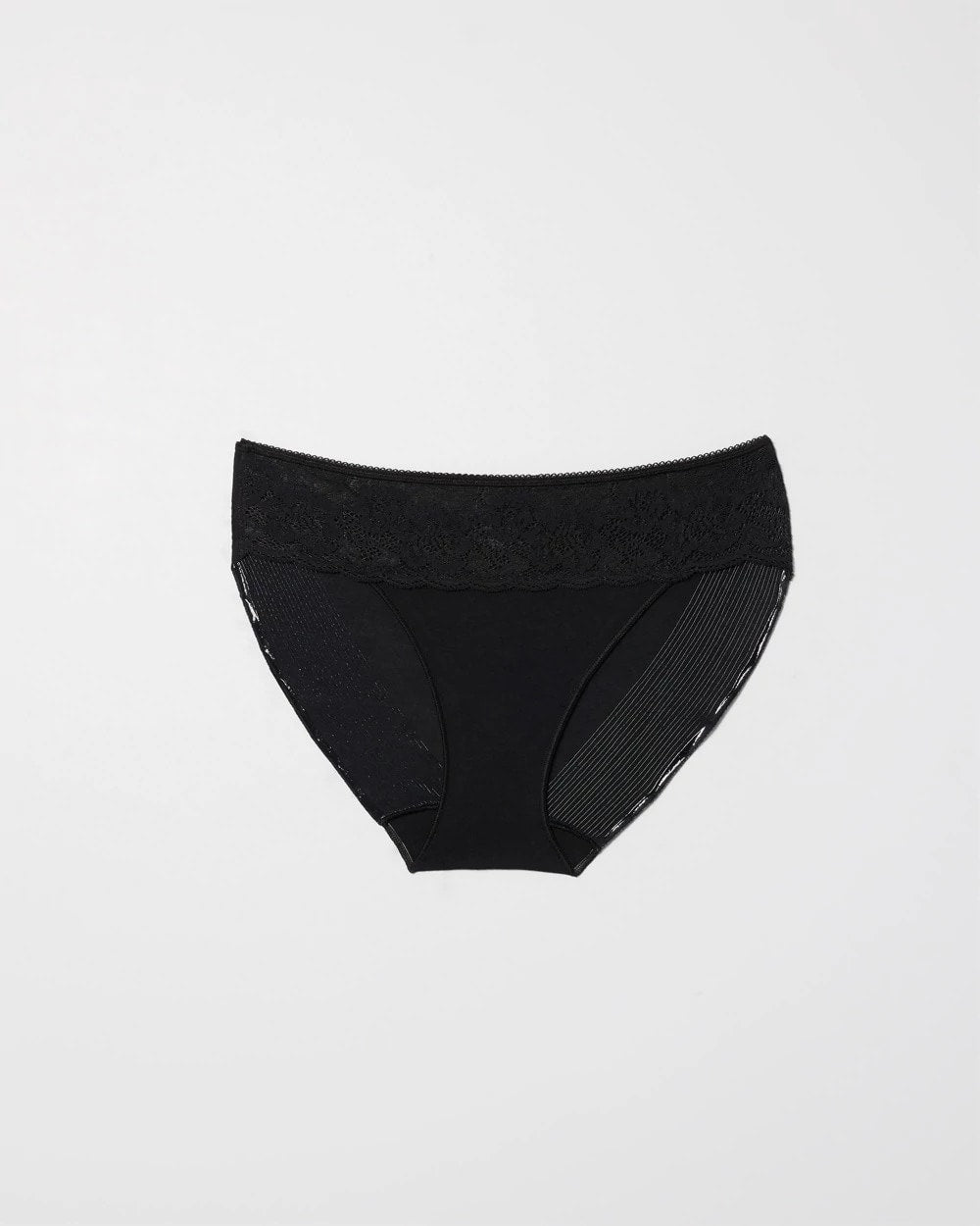 Cotton Blend Hipster Panty with Lace - Soma