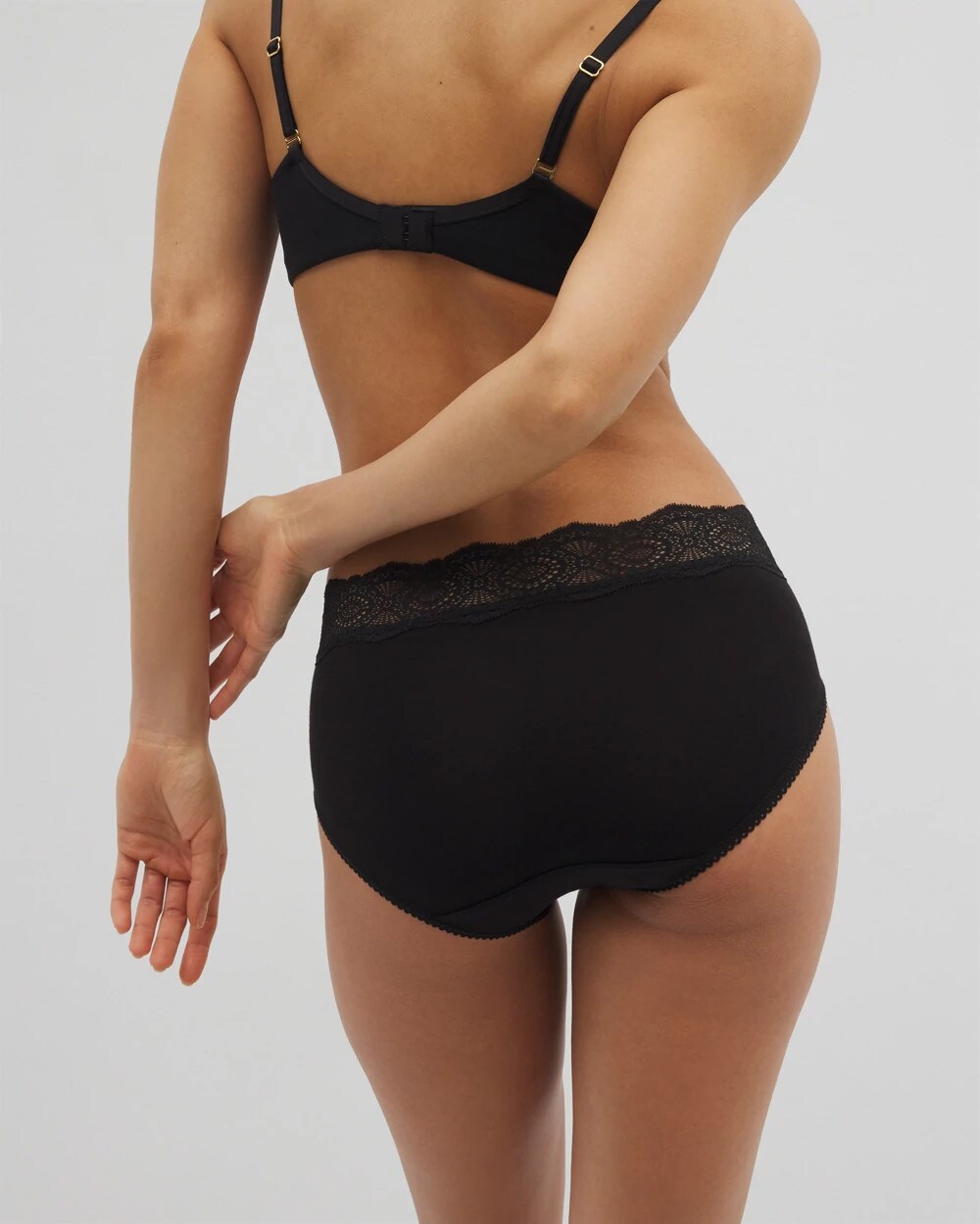 Embraceable Hipster Panty with Crochet Lace Waist - Soma