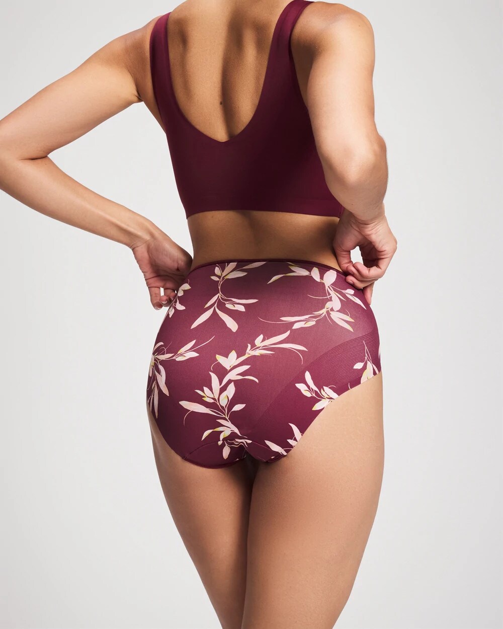 Tummy High-Leg Brief Panty with Lace - Soma