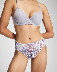 Tummy High-Leg Brief Panty with Lace - Soma