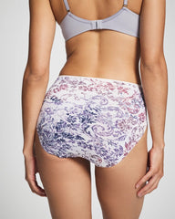 Tummy High-Leg Brief Panty with Lace - Soma