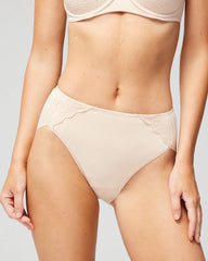 High-Leg Brief Panty with Lace - Soma