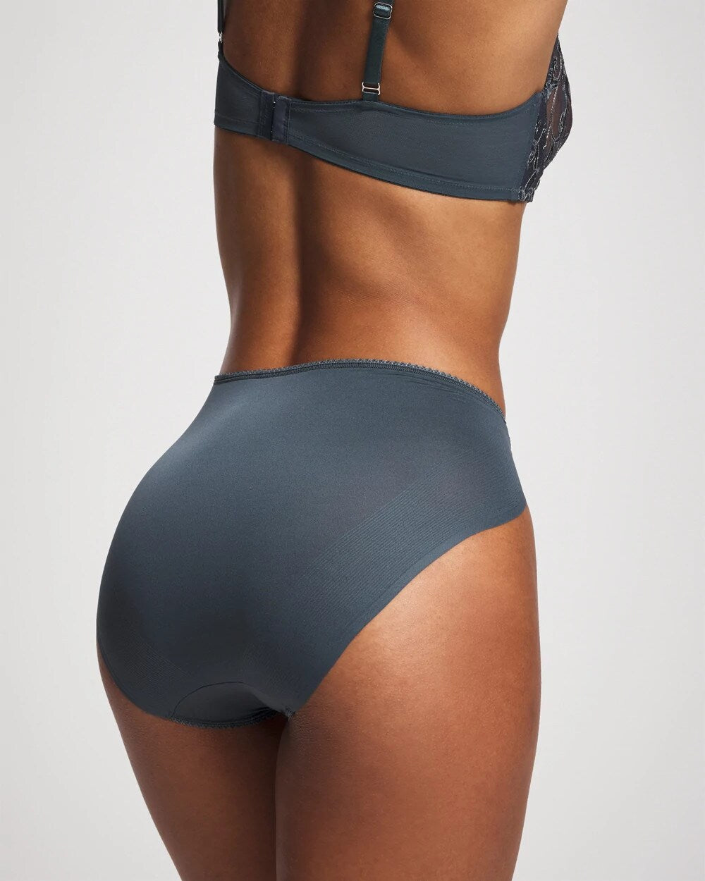 High-Leg Brief Panty with Sensuous Lace - Soma
