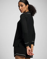 Long-Sleeve Notch Collar Pajama Top - Soma