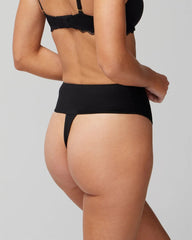 High-Waist Thong Panty With Lace - Soma
