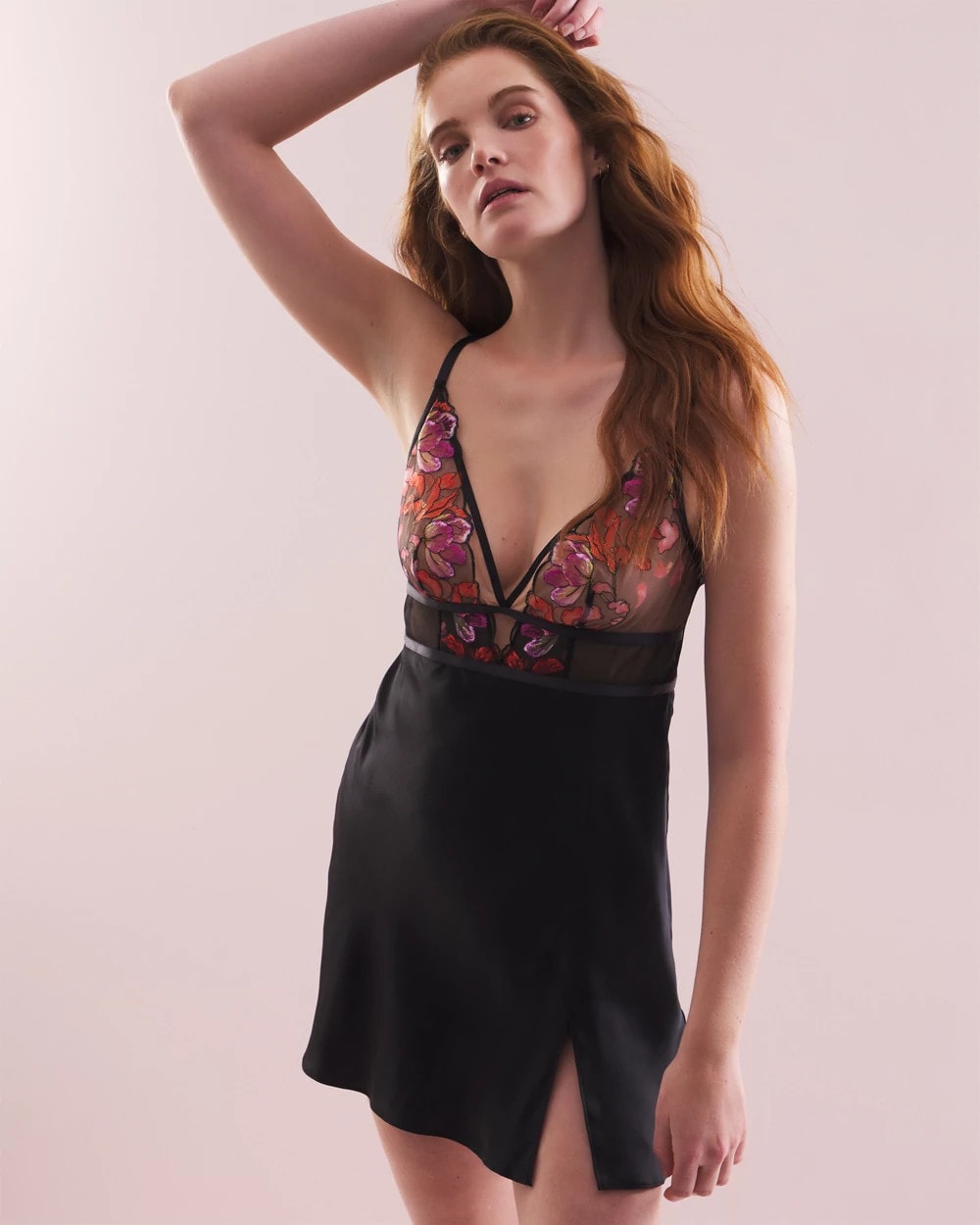 Soma's Sexiest Silk Embroidered Chemise - Soma
