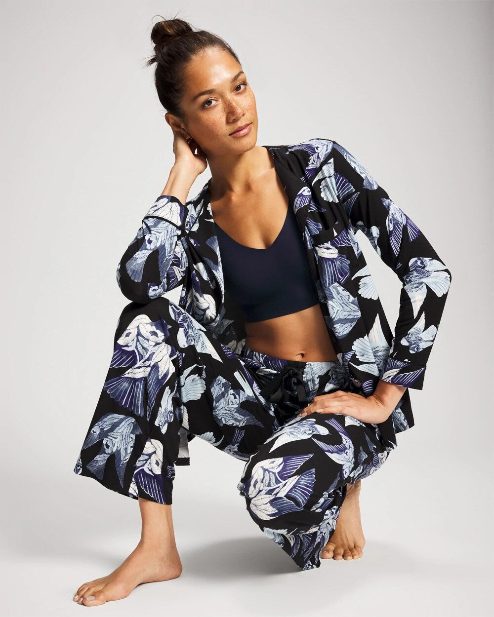 Satin Trim Pajama Pant - Soma