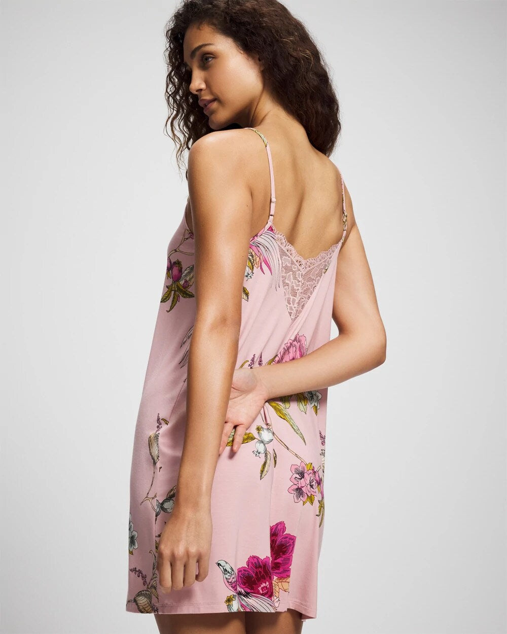 Lace Trim Chemise - Soma