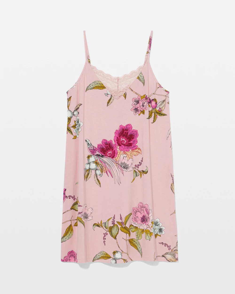 Lace Trim Chemise - Soma
