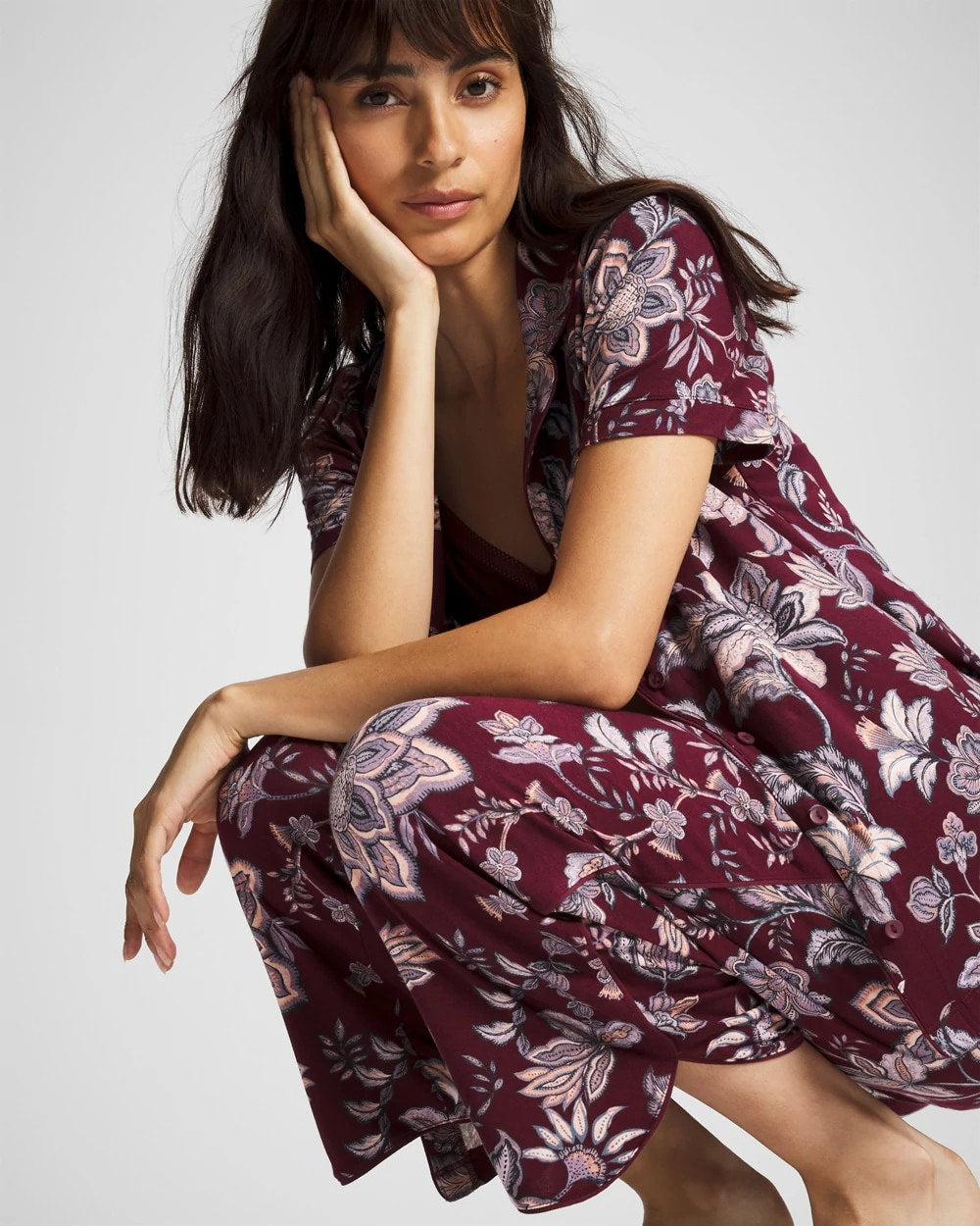 Piped Crop Pajama Pants - Soma