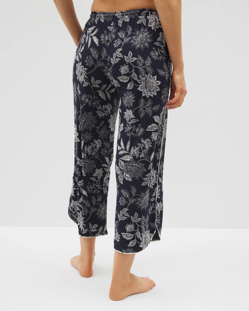 Piped Crop Pajama Pants - Soma