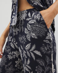 Piped Crop Pajama Pants - Soma