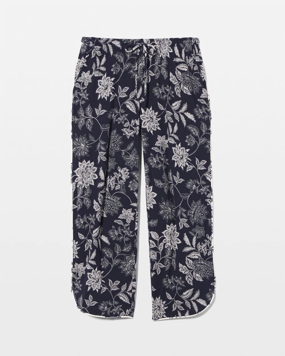 Piped Crop Pajama Pants - Soma