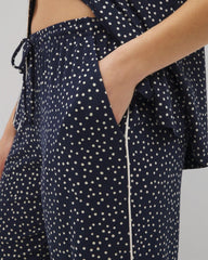Piped Crop Pajama Pants - Soma