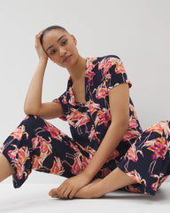 Short Sleeve Notch Collar Pajama Top - Soma