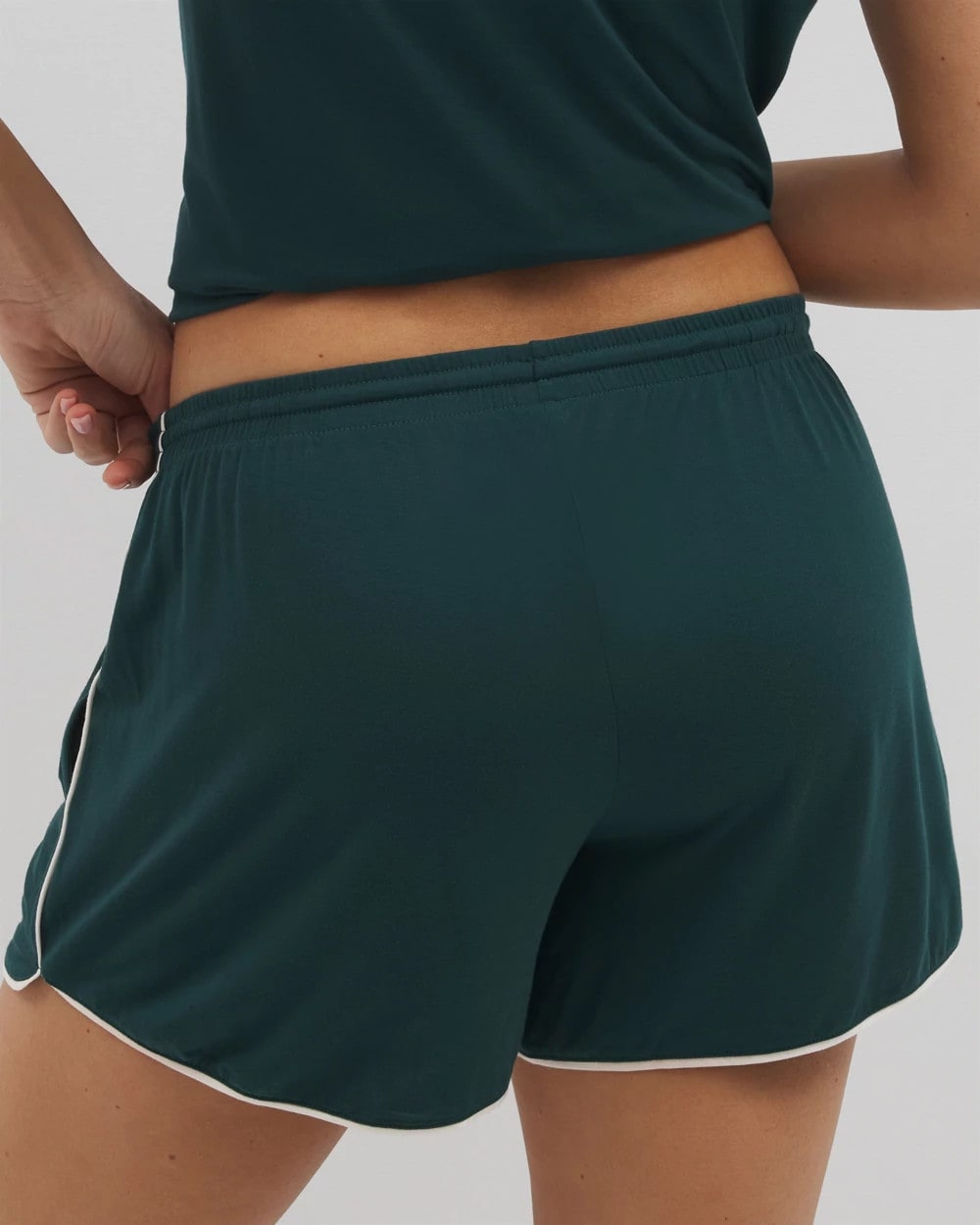Solid Piped Pajama Shorts - Soma