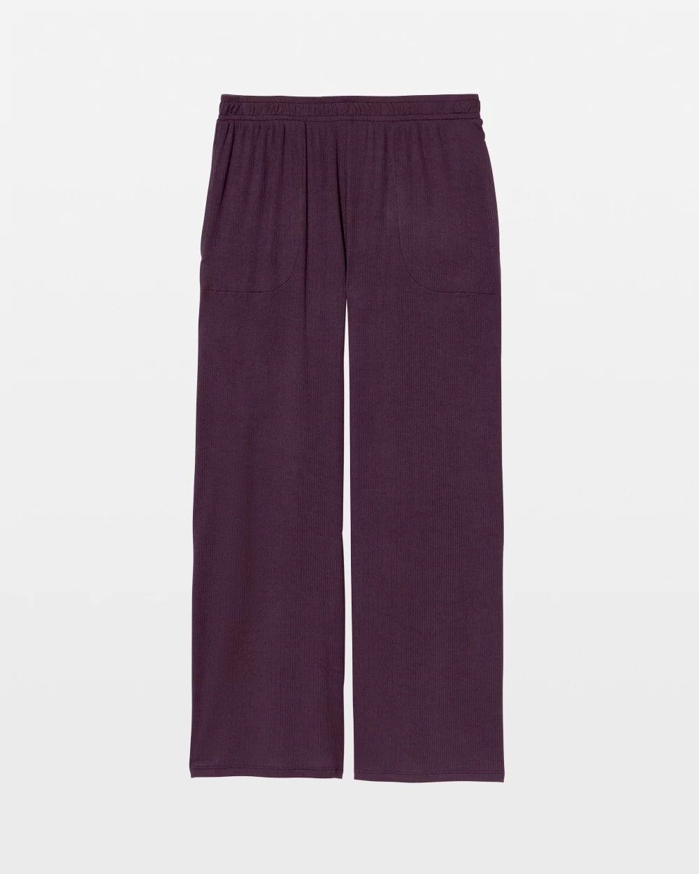 Lightweight Rib Knit Wide Leg Pajama Pants - Soma