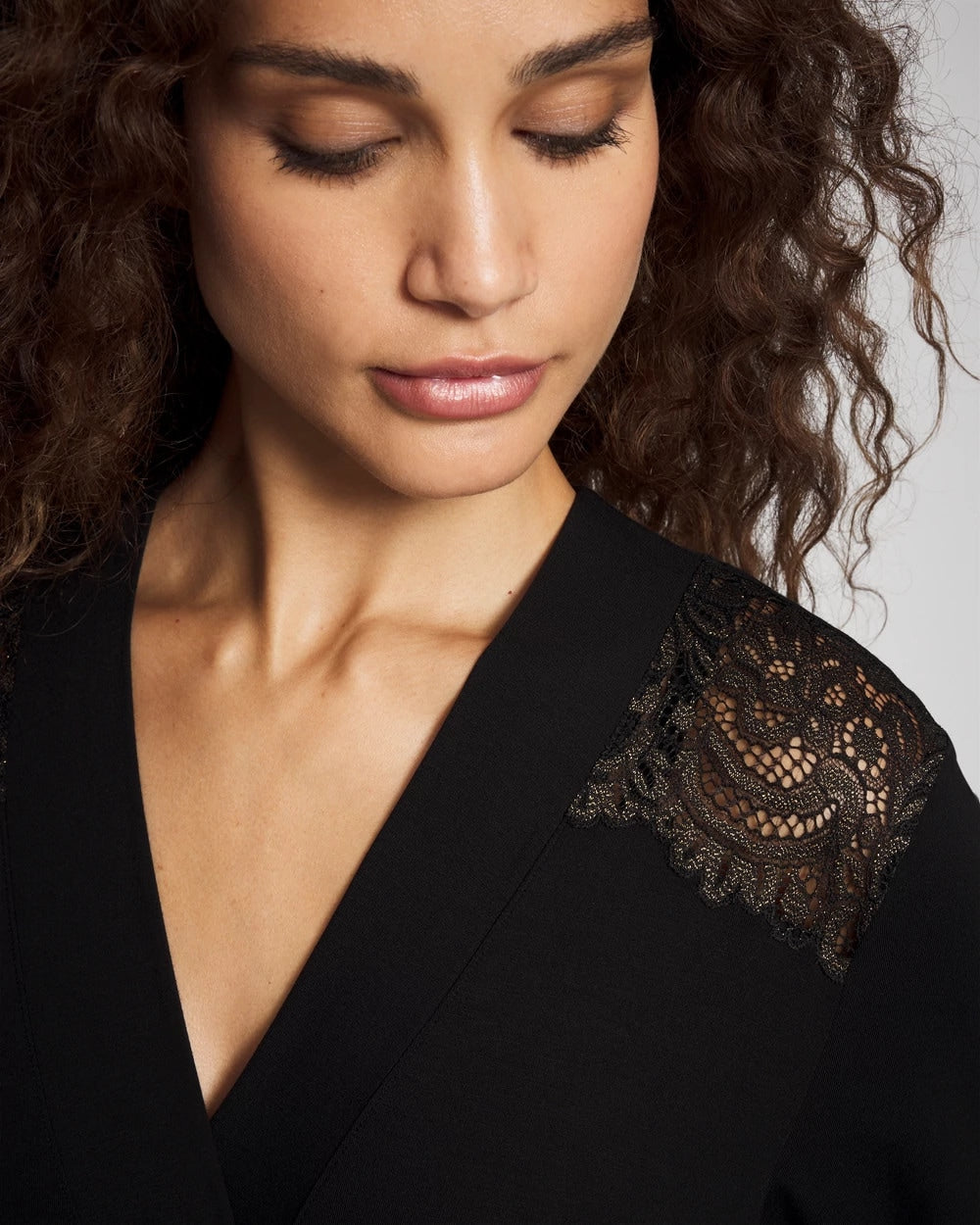 Long Robe with Lace - Soma