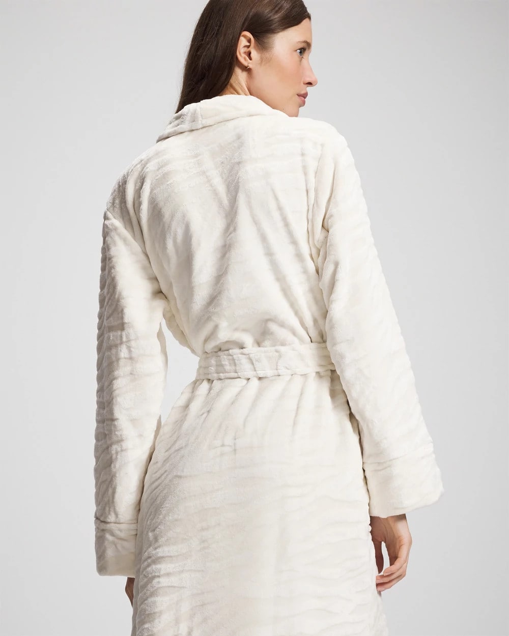 Textured Plush Long Robe - Soma