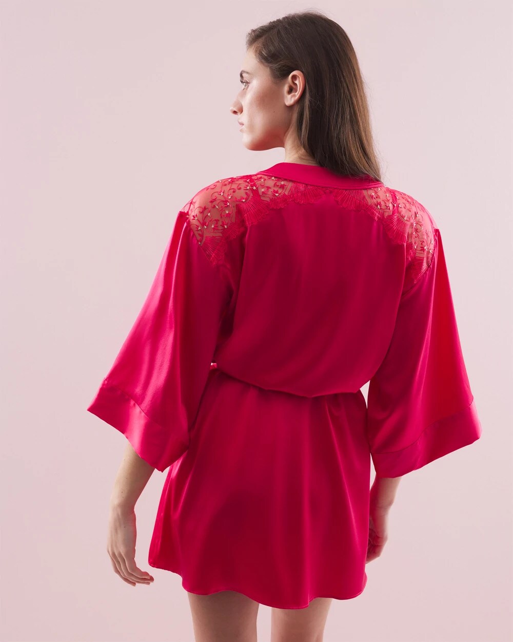 Silk Short Robe - Soma