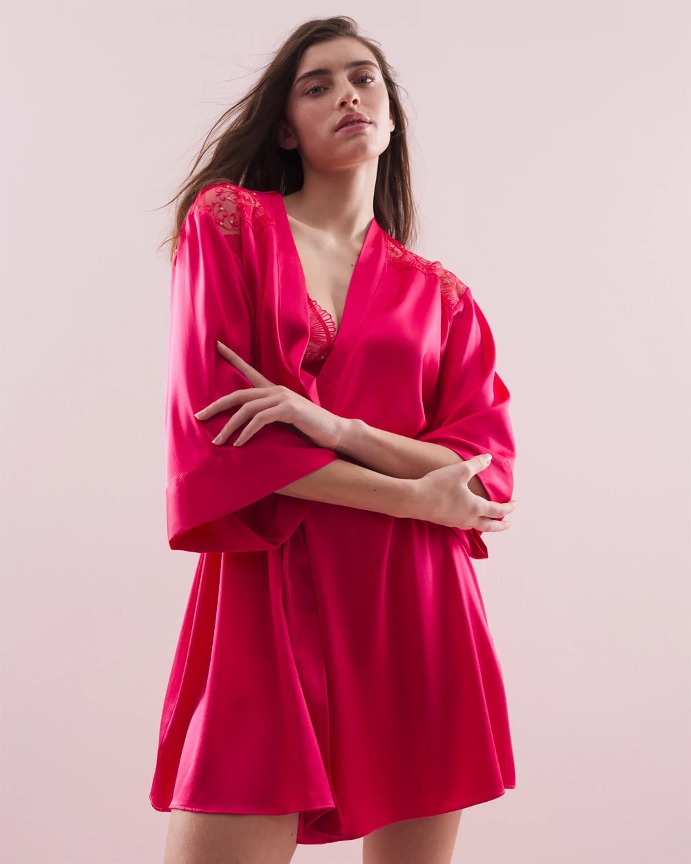 Silk Short Robe - Soma