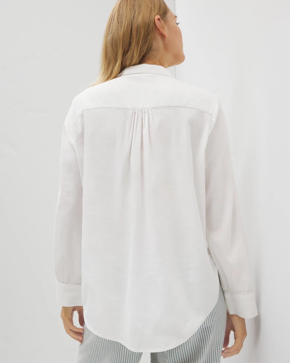Beach Cotton Long Sleeve Button-Up - Soma