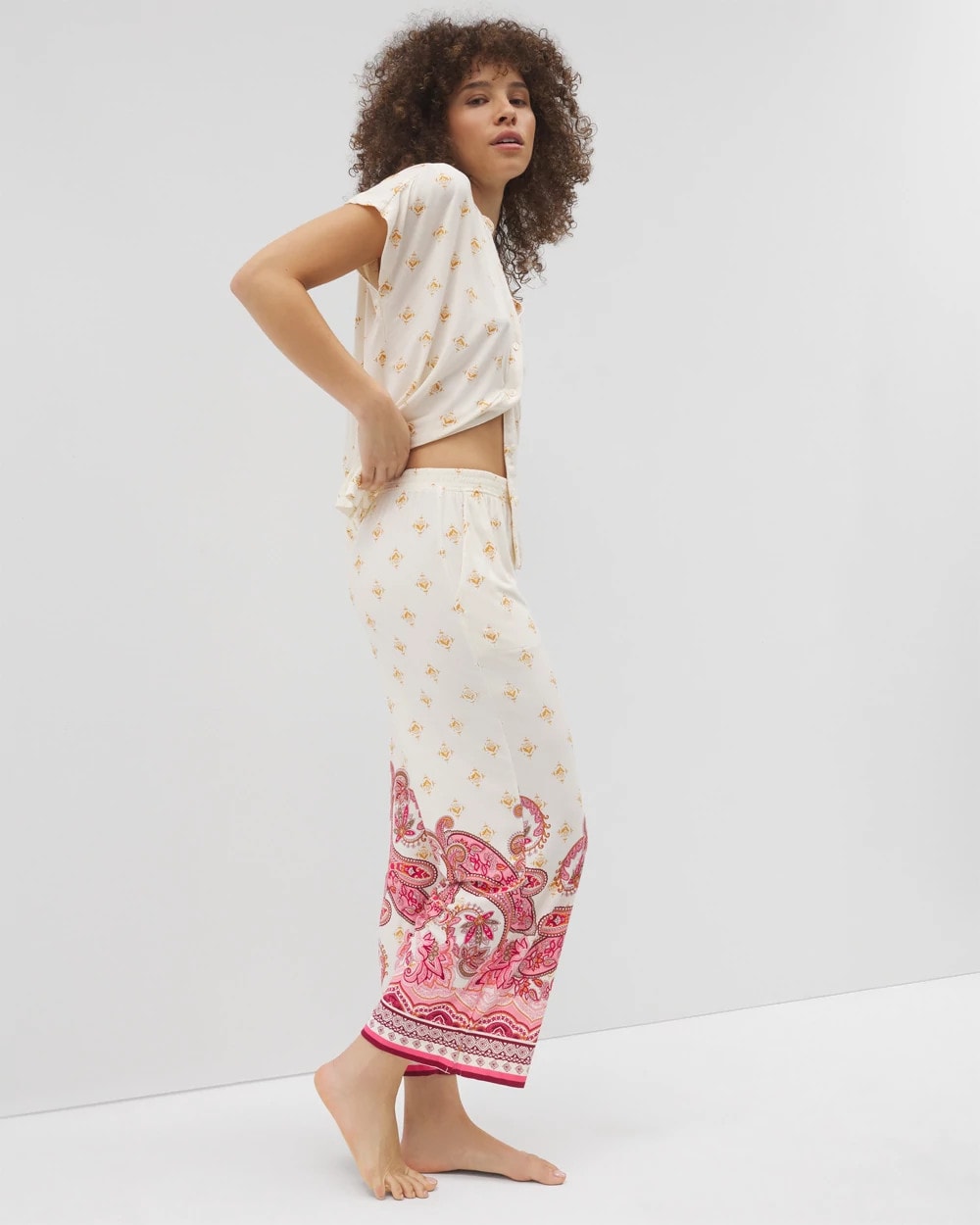 Cropped Pajama Pants - Soma