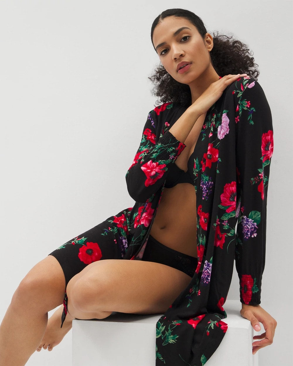 Long-Sleeve Short Robe - Soma