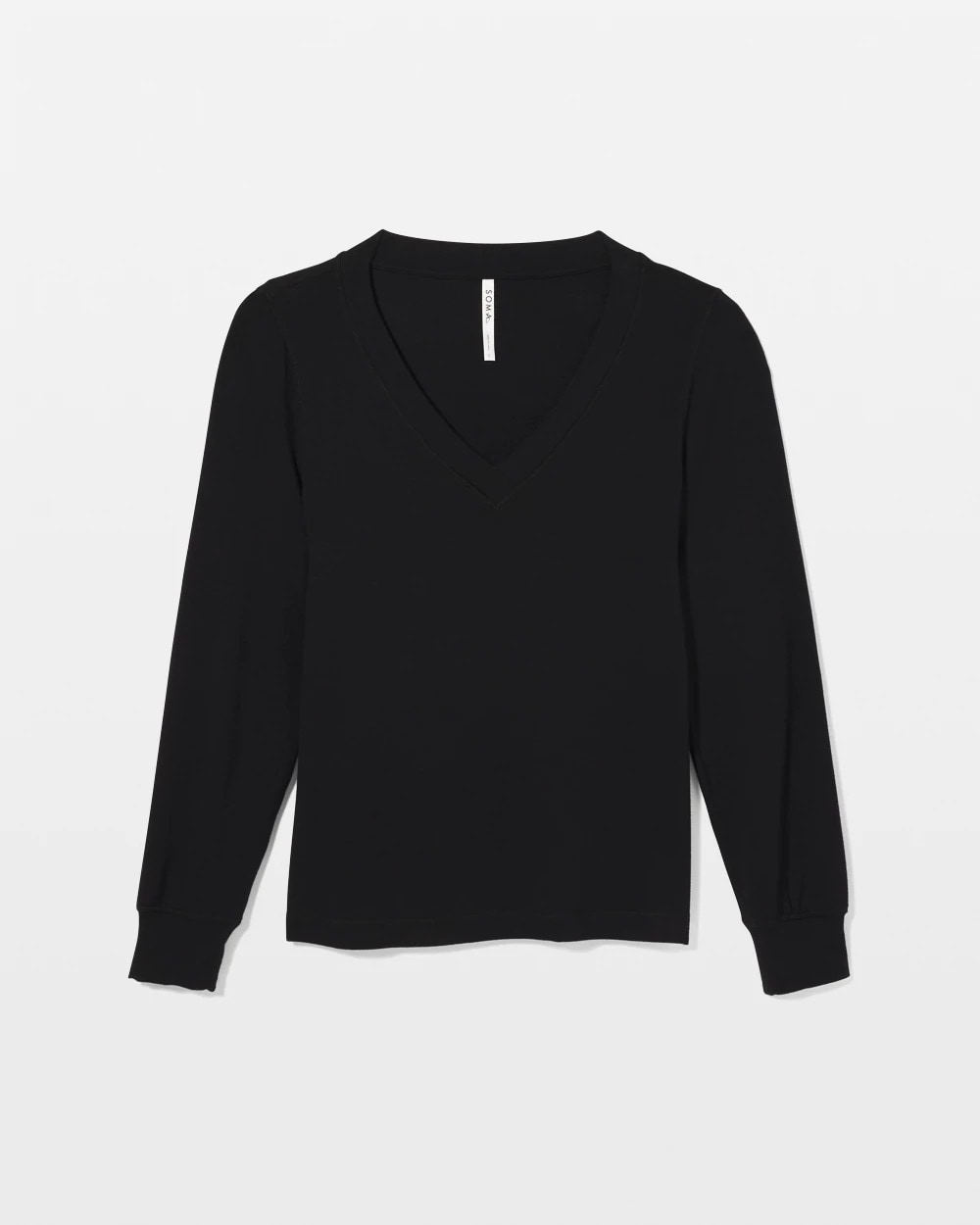 Long-Sleeve V-Neck Pajama Top - Soma