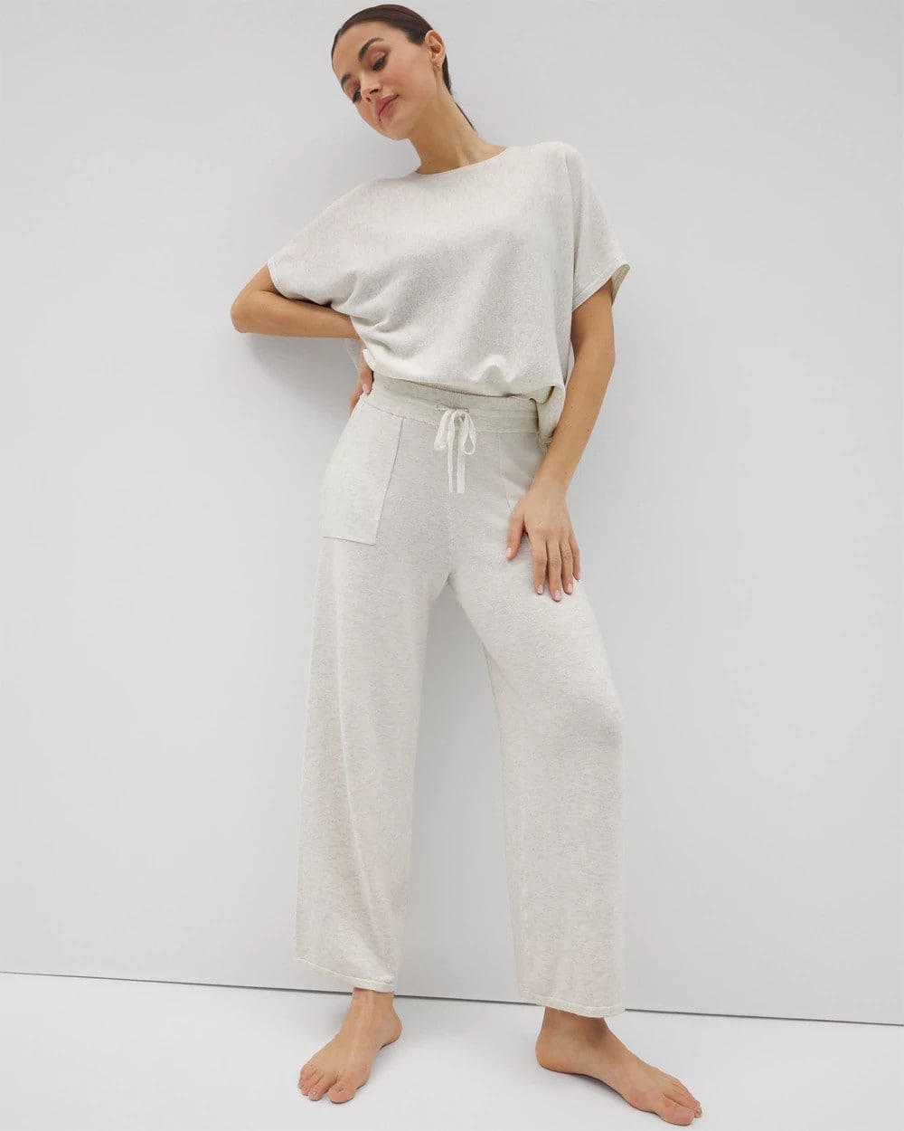 Sweater Wide-Leg Crop Pant - Soma