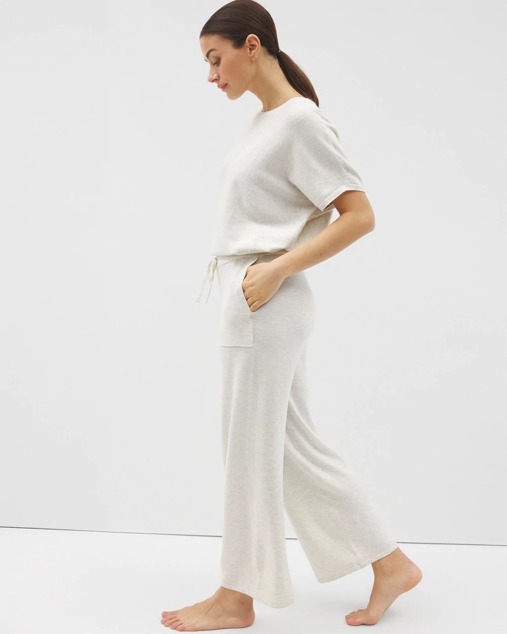 Sweater Wide-Leg Crop Pant - Soma