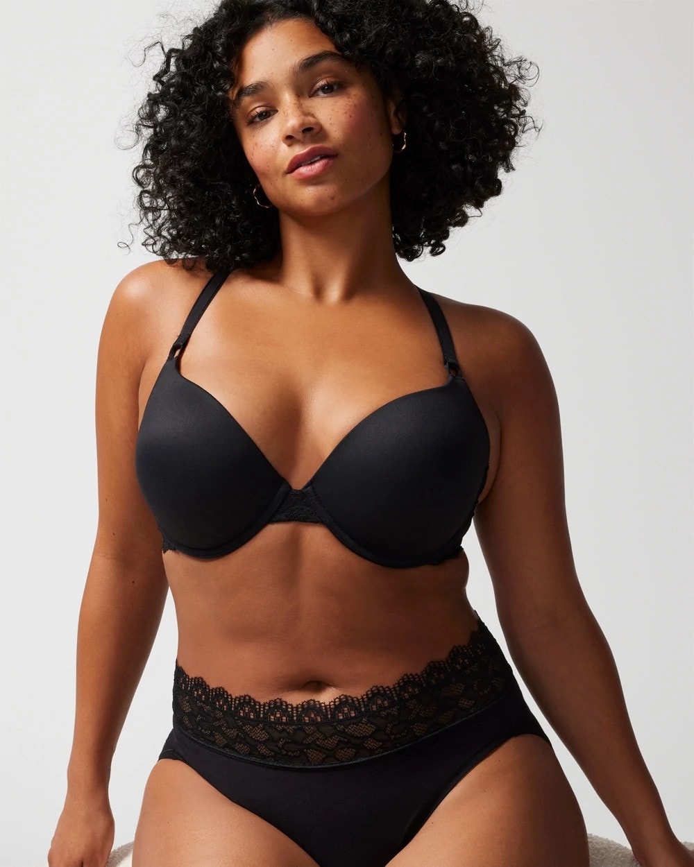 Push-Up Plunge Bra with Lace - Soma