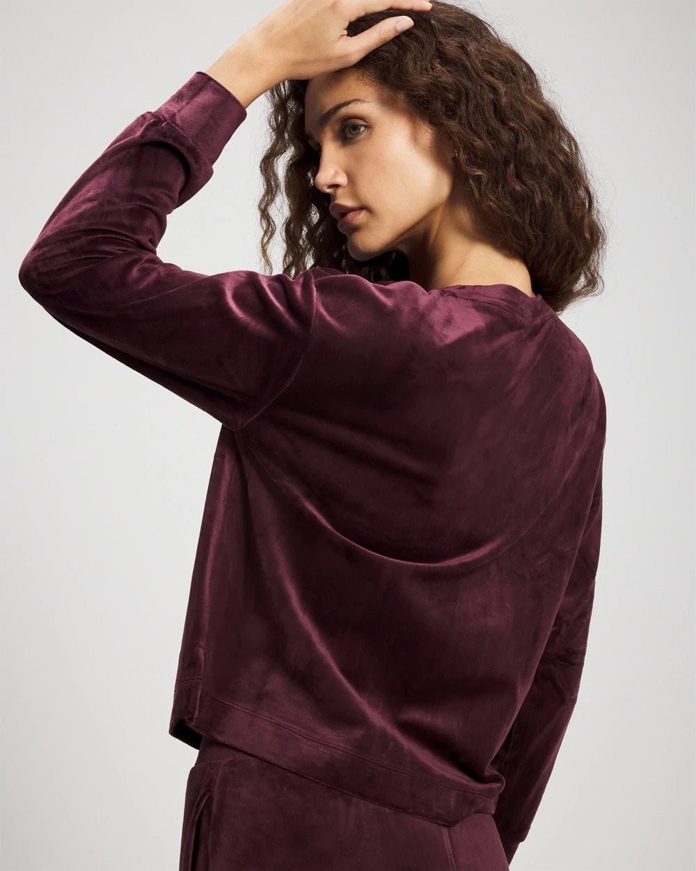 Velour Crewneck Sweatshirt - Soma