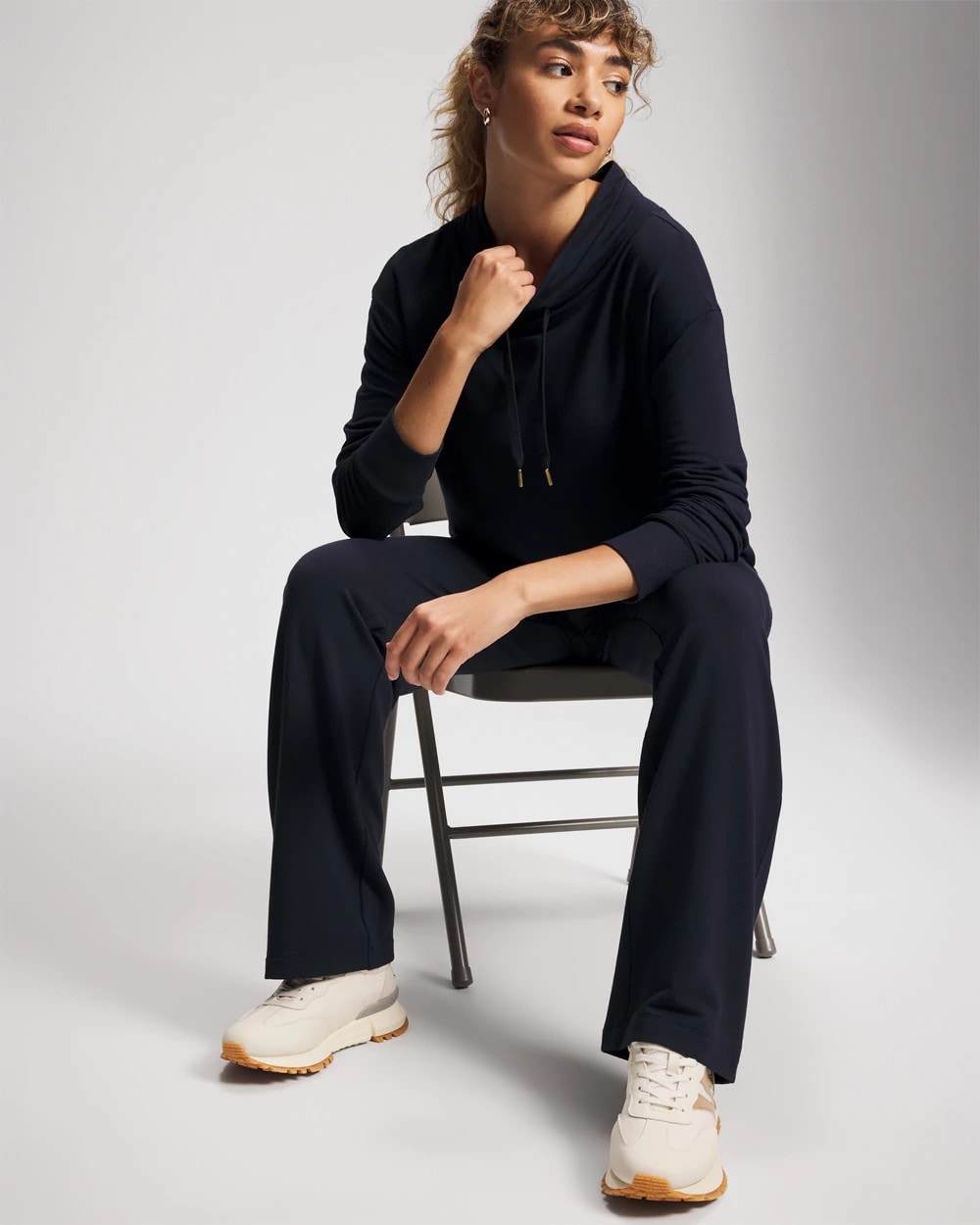 Ultrasoft Fleece Relaxed Funnel Neck Sweatshirt - Soma