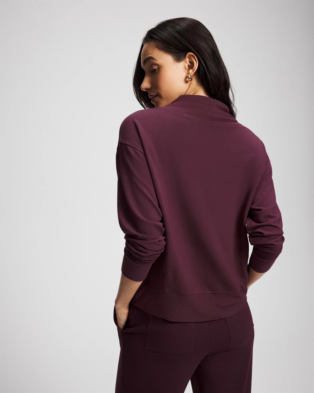 Ultrasoft Fleece Relaxed Funnel Neck Sweatshirt - Soma