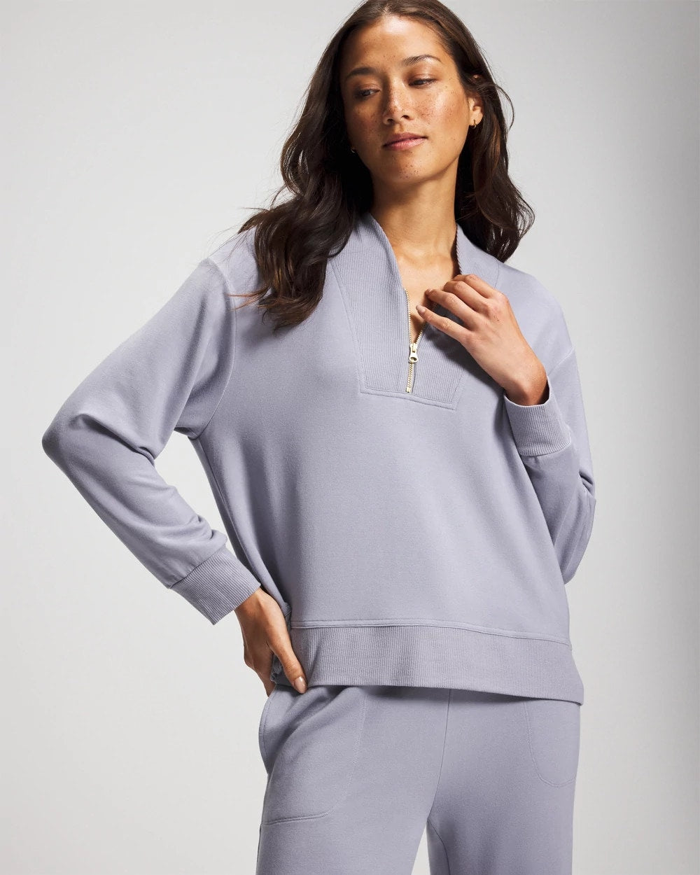 Ultrasoft Fleece Quarter Zip Sweatshirt - Soma