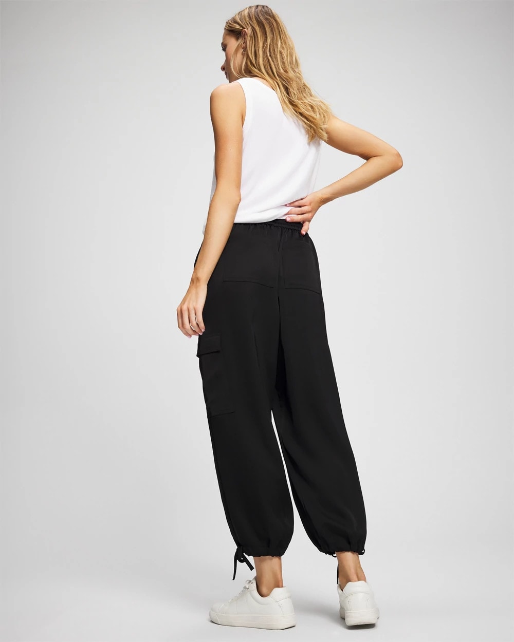 Satin Relaxed Cargo Pant - Soma