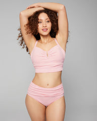 Seersucker V-Wire Cropped Bikini - Soma