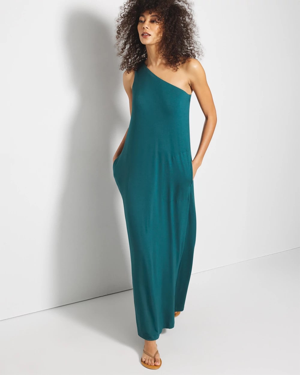 One-Shoulder Maxi Bra Dress - Soma