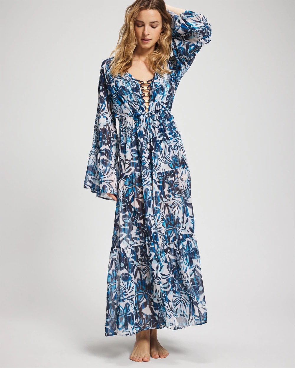 Turning Tides Keep It Moving Chiffon Dress - Soma