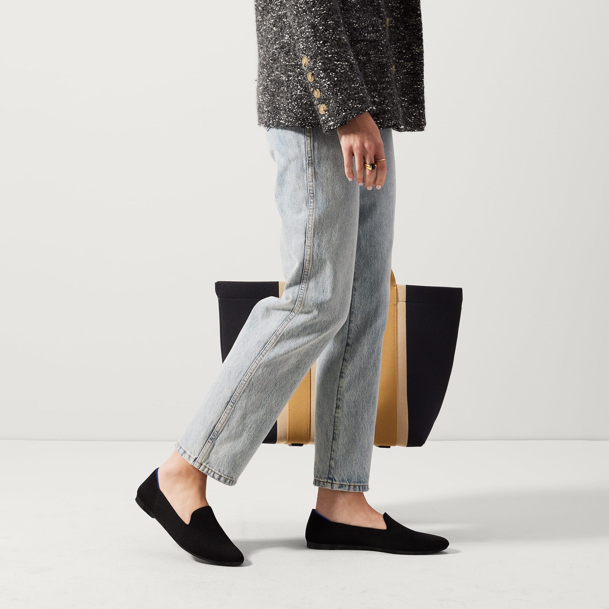 Rothys The Almond Loafer in Black for Women