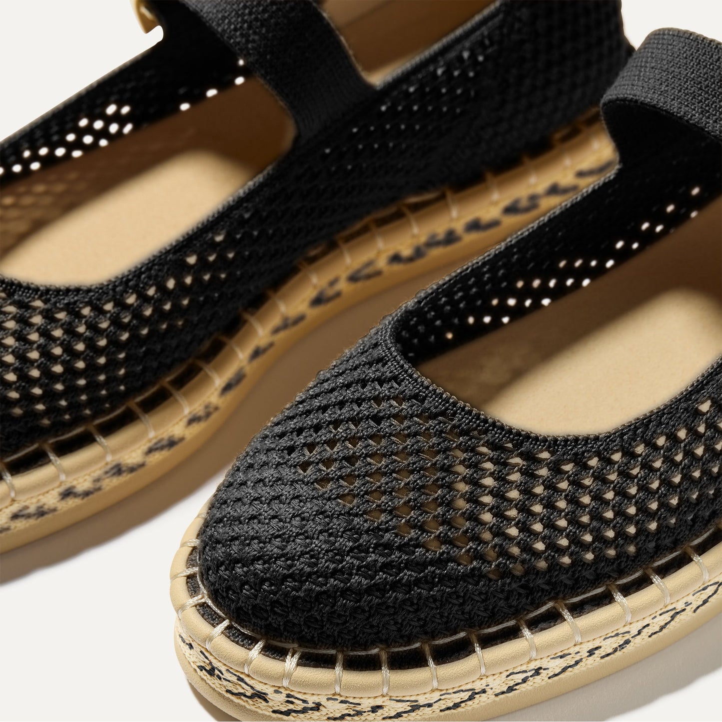 Rothys The Espadrille Mary Jane in Black