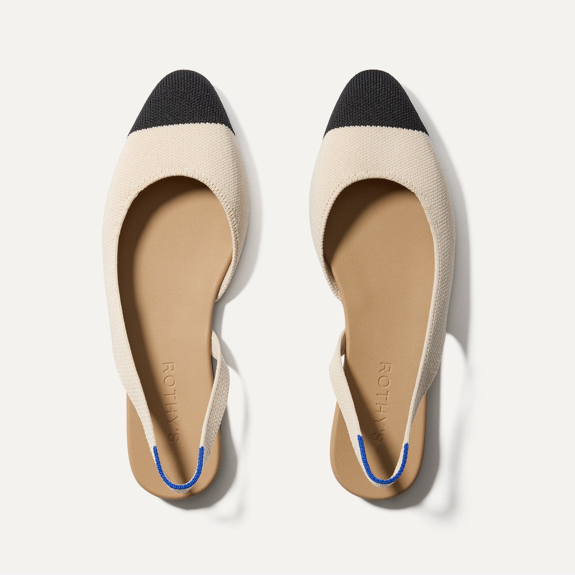 Rothys The Almond Slingback in Conch Captoe