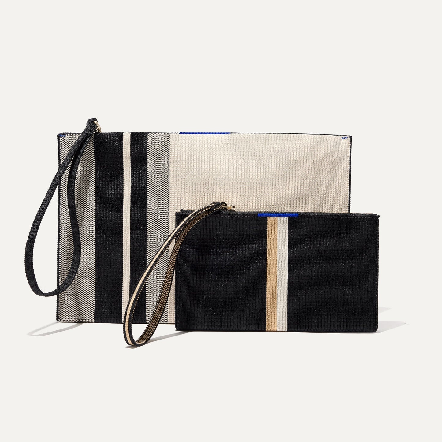 Rothys Wallet Wristlet in Black Portobello Stripe