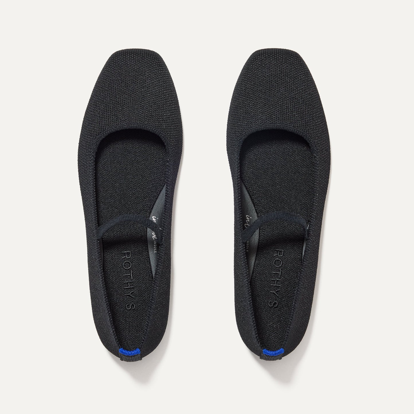 Rothys The Max Square Mary Jane in Black