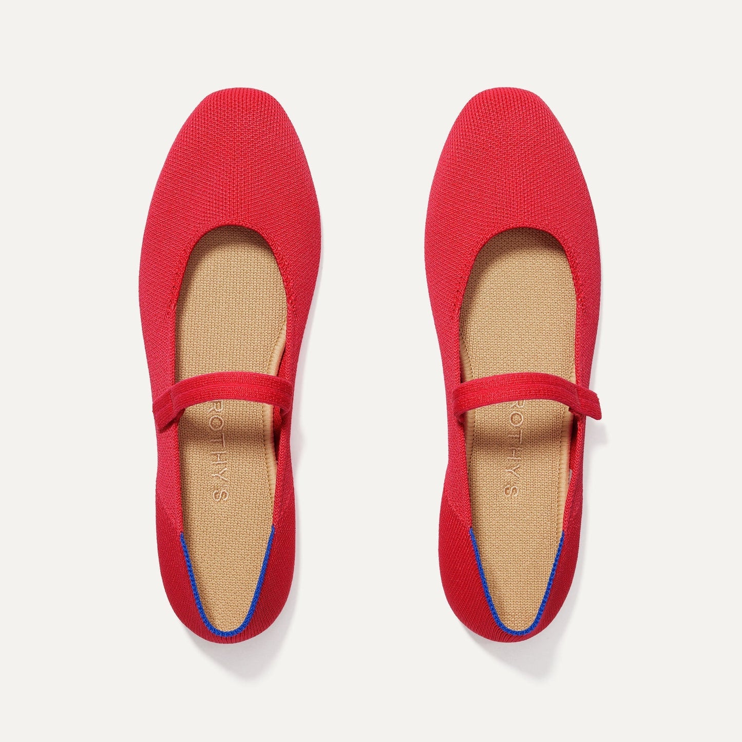 Rothys The Square Mary Jane in Lollipop Red