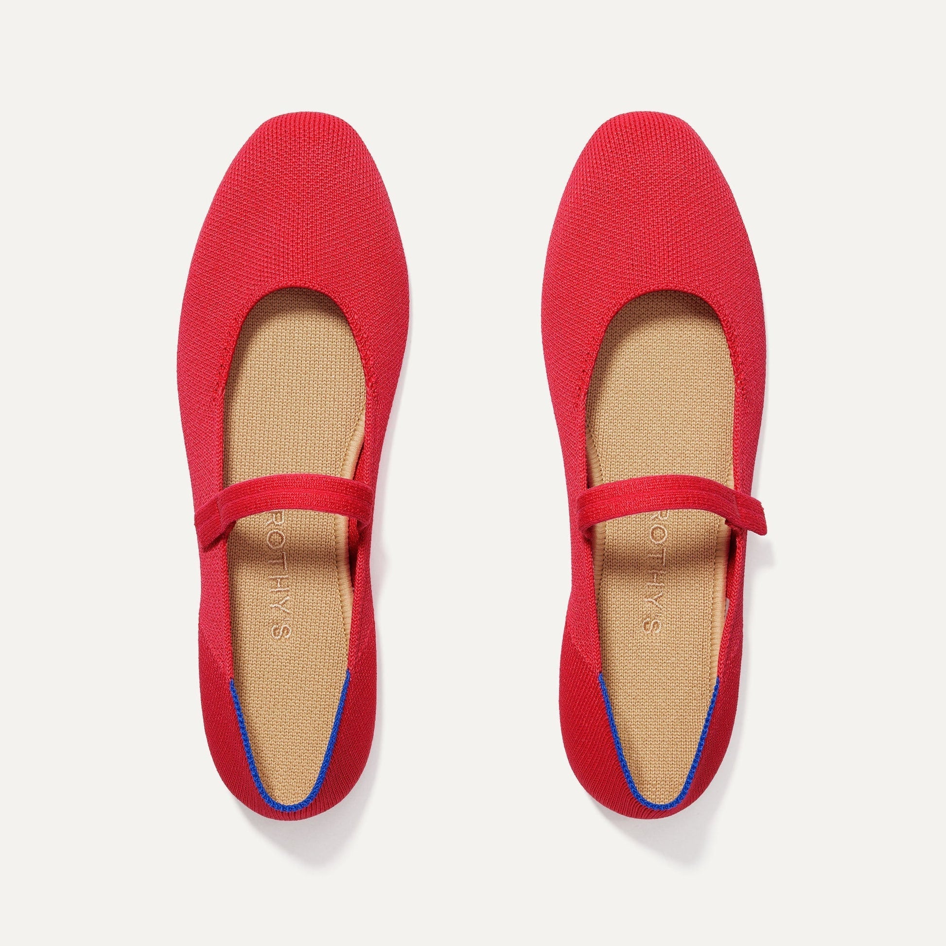 Rothys The Square Mary Jane in Lollipop Red