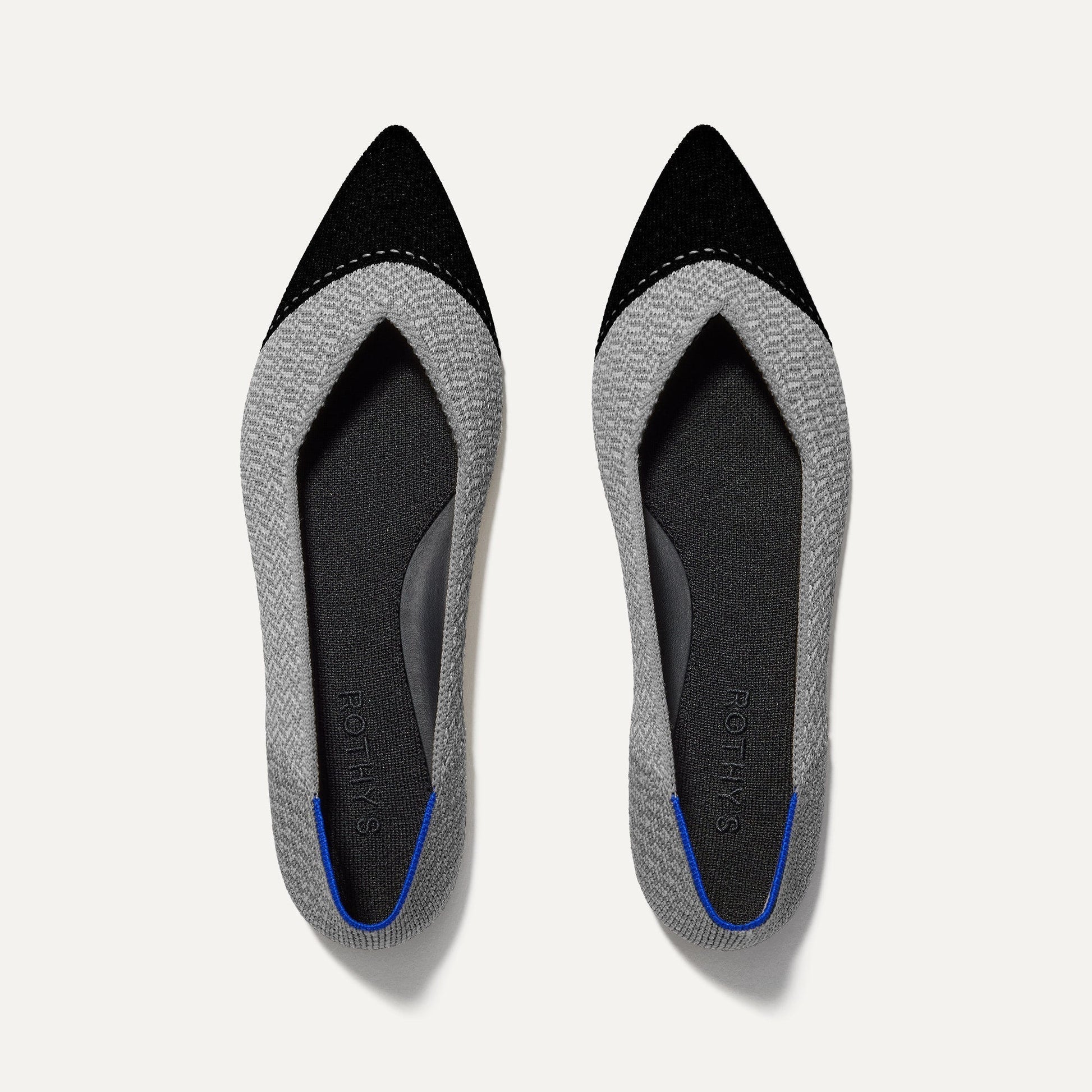 Rothys The Point II in Pebble Herringbone