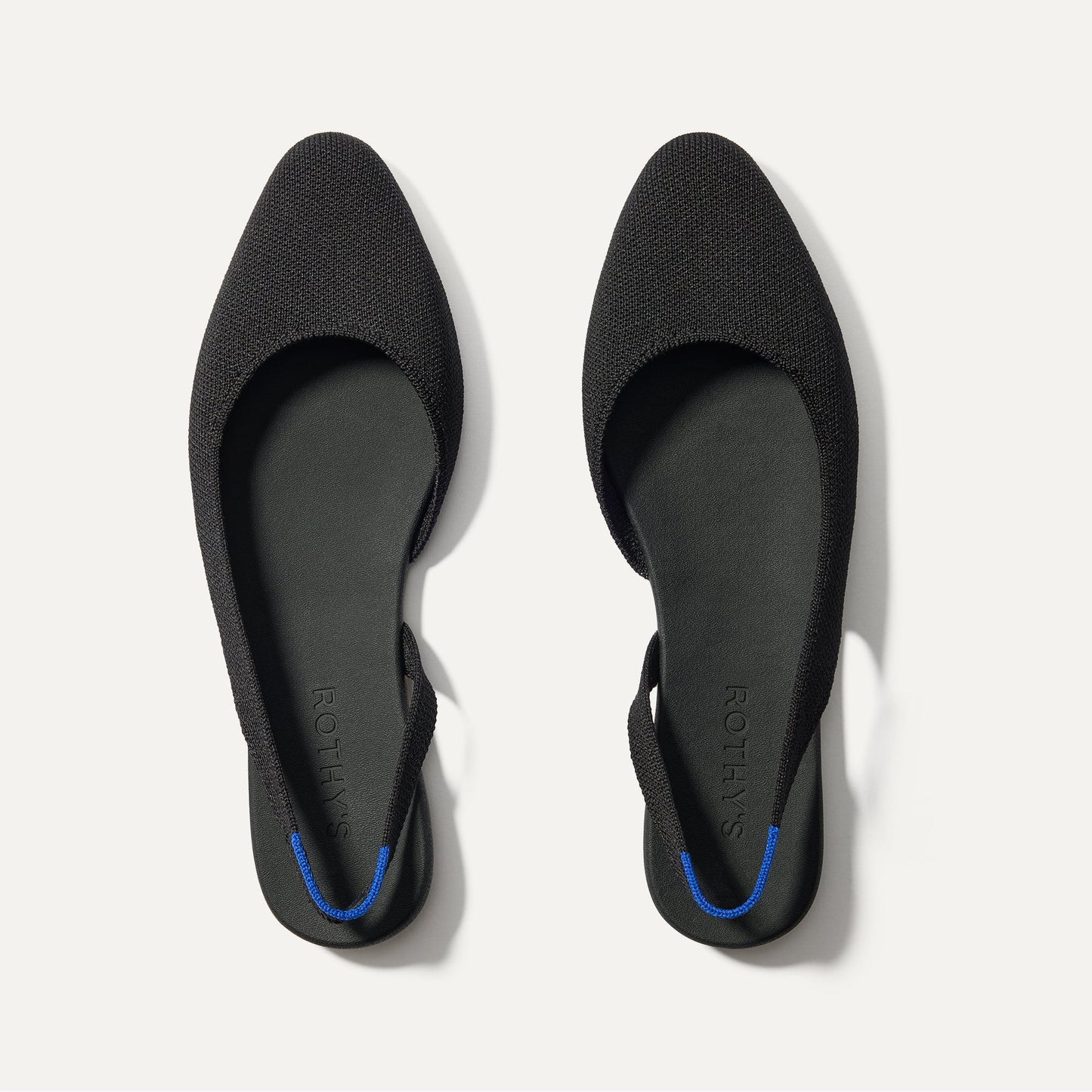 Rothys The Almond Slingback in Black